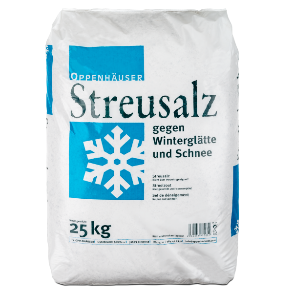 OPPENHÄUSER Streusalz Auftausalz grobkörnig 25 kg Sack