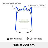 KMF Entsorgunssack - Kordel im Saum + 2 Hebschlauf.