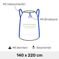 KMF Entsorgungssack - Bindeband + Hebeschlaufen
