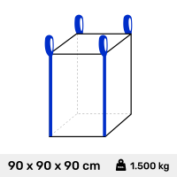 Big Bag 90 x 90 x 90 cm Typ Stein 1500kg