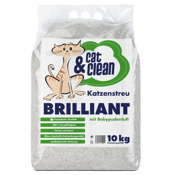 Cat&Clean® Brilliant mit Babypuderduft (10 kg)