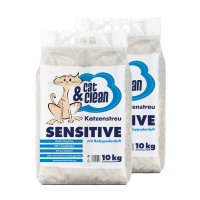 2 x 10 kg Cat & Clean® Sensitive mit Babypuderduft