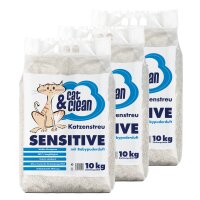 Cat & Clean® Sensitive mit Babypuderduft (30kg)